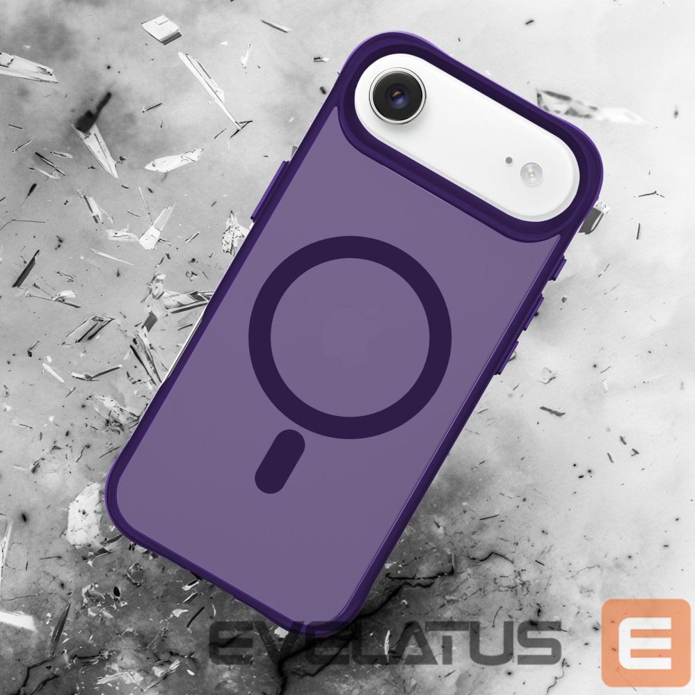 Back panel cover 3MK 3mk Smoke MagCase for iPhone Air - Purple