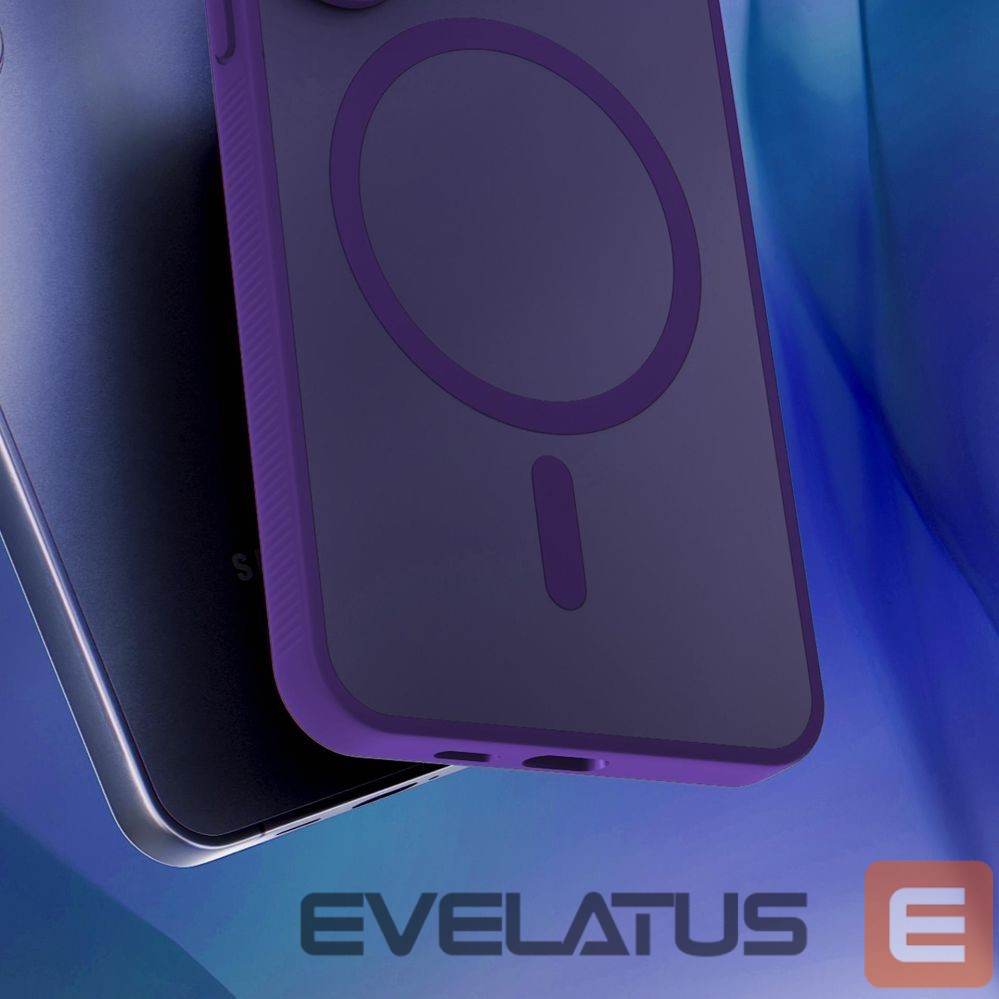 Back panel cover 3MK 3mk Smoke MagCase for iPhone Air - Purple