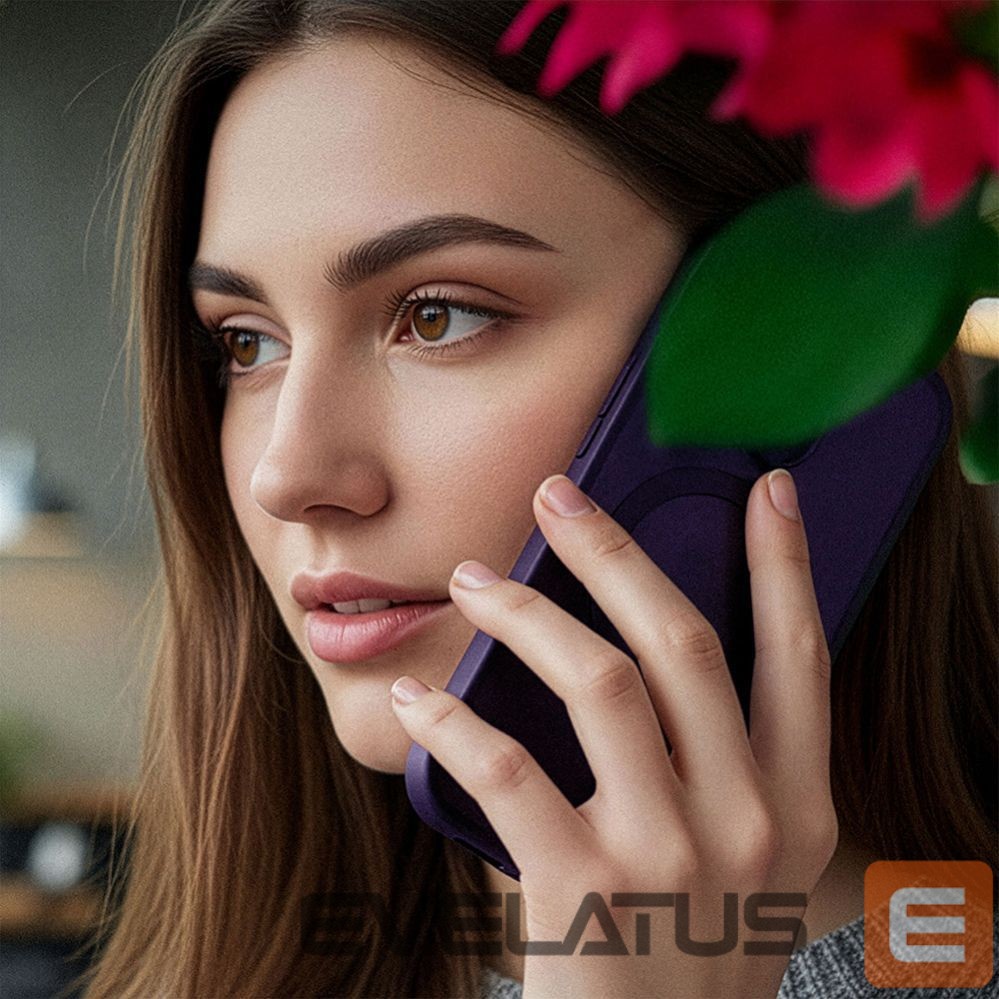 Back panel cover 3MK 3mk Smoke MagCase for Samsung Galaxy S25 - purple