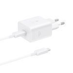 Adapter Samsung  Samsung EP-T4511XBEGEU 45W 4.05A 1x USB-C wall charger - white + USB-C cable 