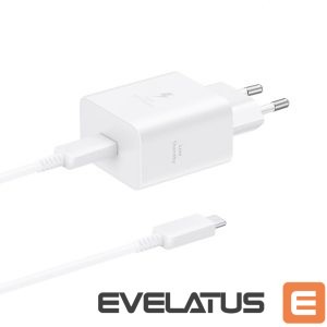 Adapter Samsung  Samsung EP-T4511XBEGEU 45W 4.05A 1x USB-C wall charger - white + USB-C cable 
