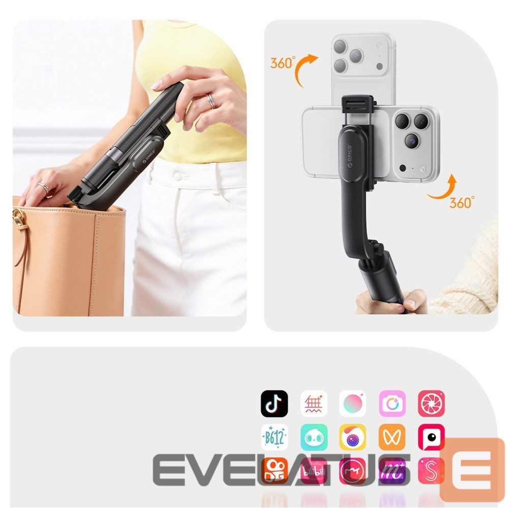 Camera accessory Orico Selfie stick Orico SPV90 aluminum mini tripod Bluetooth 360 degree rotation - black