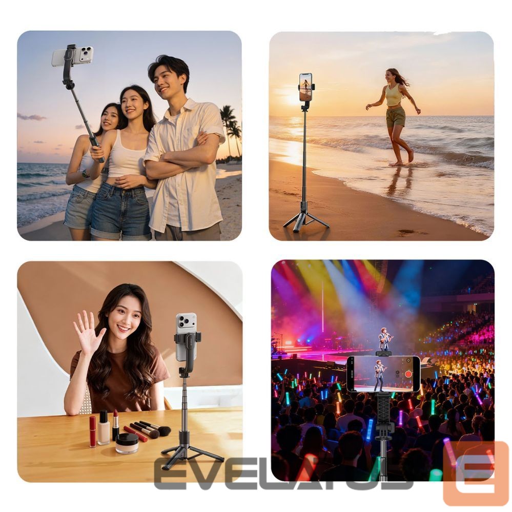 Camera accessory Orico Selfie stick Orico SPV90 aluminum mini tripod Bluetooth 360 degree rotation - black