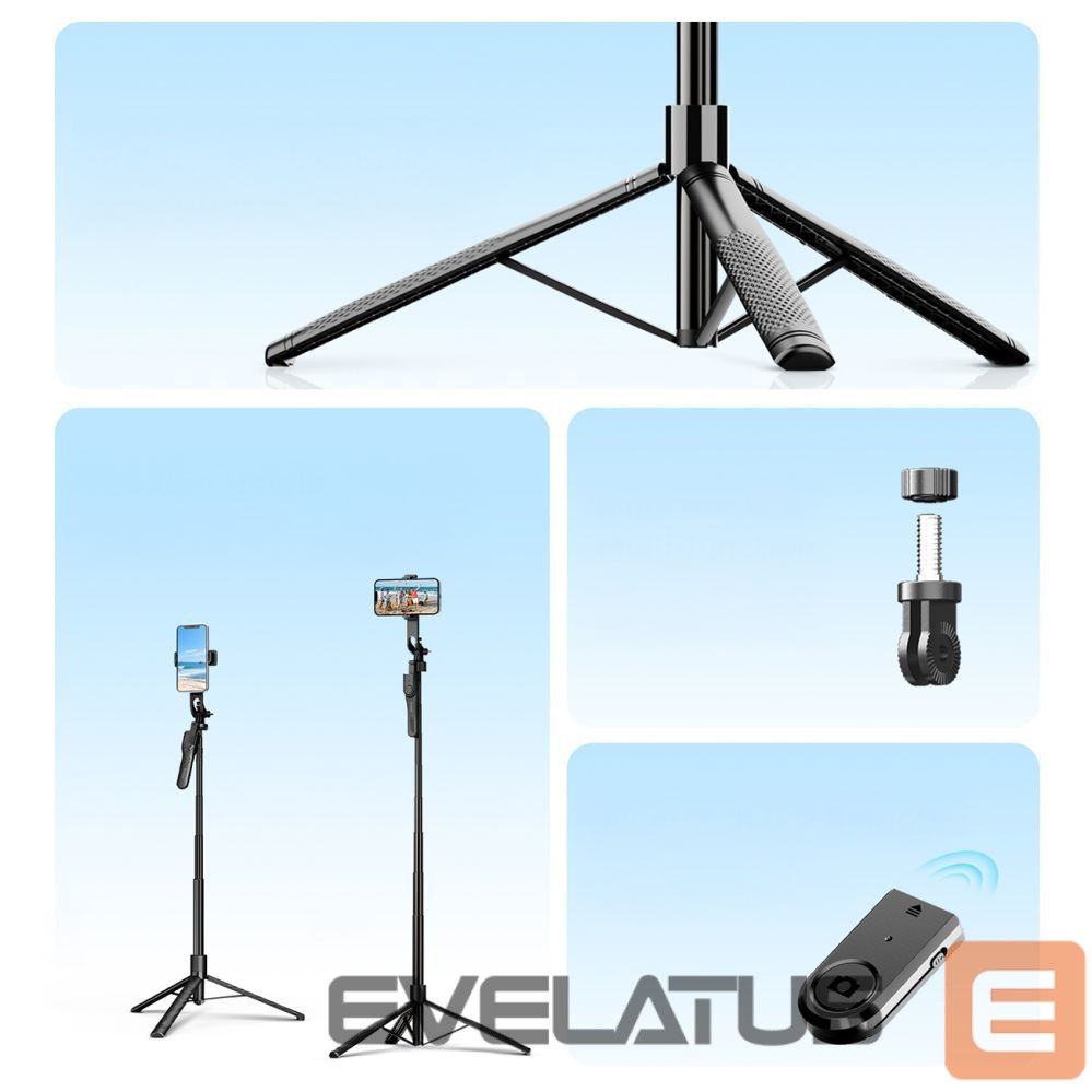 Camera accessory Orico Selfie stick Orico SPM175 tripod 1/4" for phone camera with 360 degree rotation Bluetooth 5.2 - black