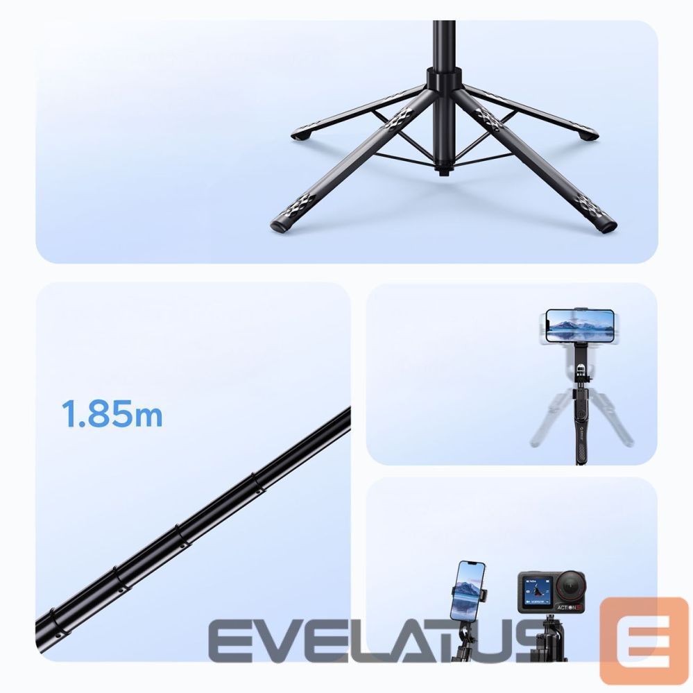 Camera accessory Orico Selfie stick Orico SPN185 1/4" tripod for phone camera with 360 degree rotation Bluetooth 5.2 - black