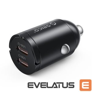 Adapter Orico  Orico MiniRing 30W 2x USB-C Car Charger - Black 