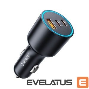 Adapter Orico  Orico HyperDrive 165W USB-A + 2x USB-C Car Charger - Black 