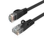 Cable Orico  Orico PUG-C6B CAT6 1000Mbps RJ45 Ethernet Network Cable, Flat LAN, 30m, Black 