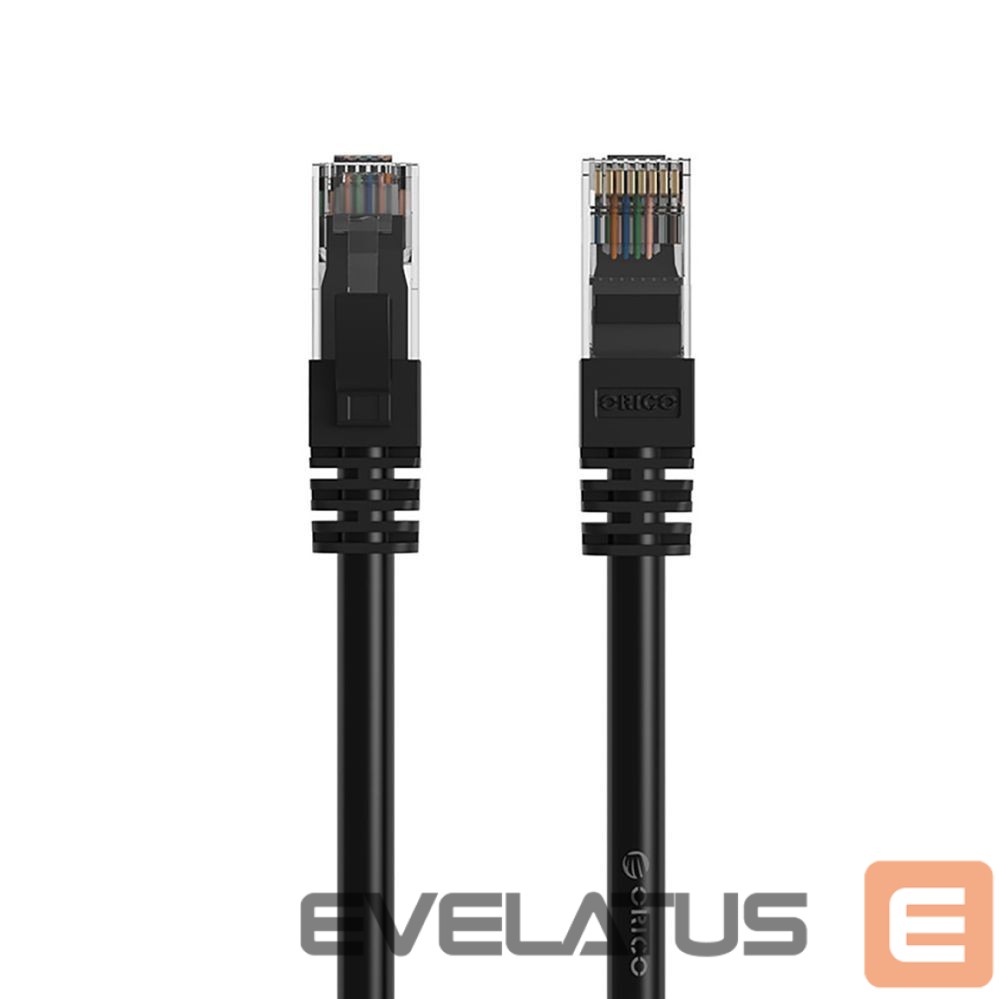 Cable Orico Orico PUG-C6 CAT6 1000Mbps RJ45 Ethernet Network Cable LAN Round 8m - Black