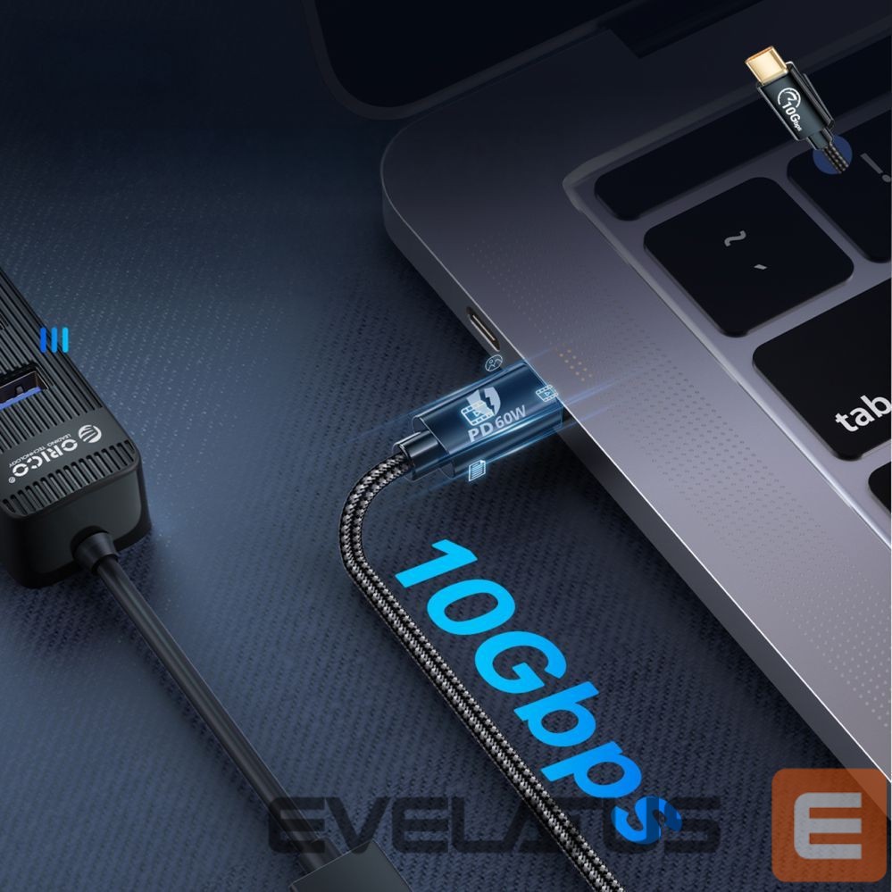 Converter Orico Orico CAF31 USB-C - USB-A 3.1 Gen 2 10Gbps 1m OTG adapter - black