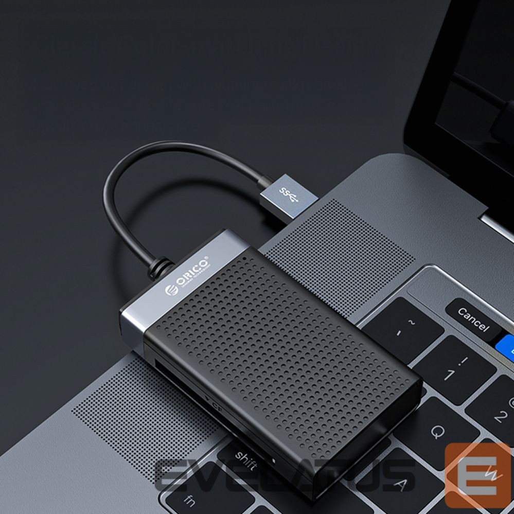 Flash drive Orico Orico CL4D-A3 USB-A 3.0 SD microSD CF MS 5 Gb/s Memory Card Reader - Black and Silver