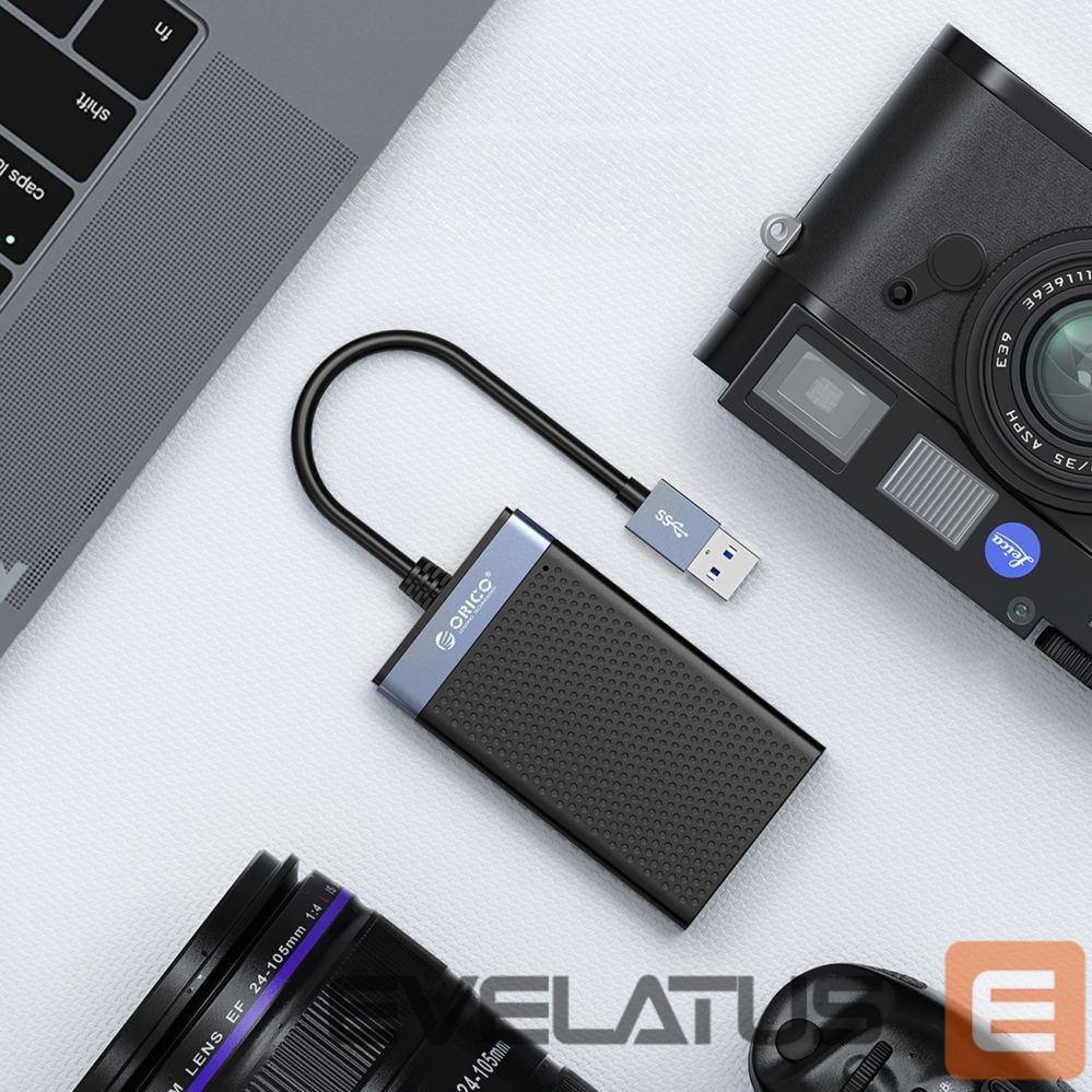 Flash drive Orico Orico CL4D-A3 USB-A 3.0 SD microSD CF MS 5 Gb/s Memory Card Reader - Black and Silver
