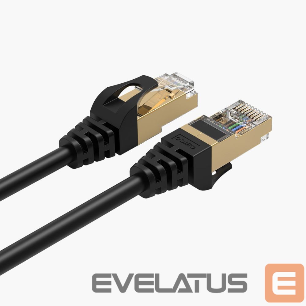 Cable Orico Orico PUG-C7 CAT7 10Gbps RJ45 Ethernet Network Cable Internet LAN Round 0.5m - Black