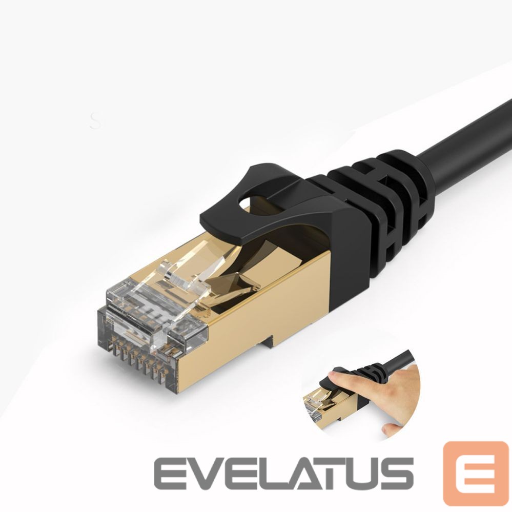Cable Orico Orico PUG-C7 CAT7 10Gbps RJ45 Ethernet Network Cable Internet LAN Round 20m - Black