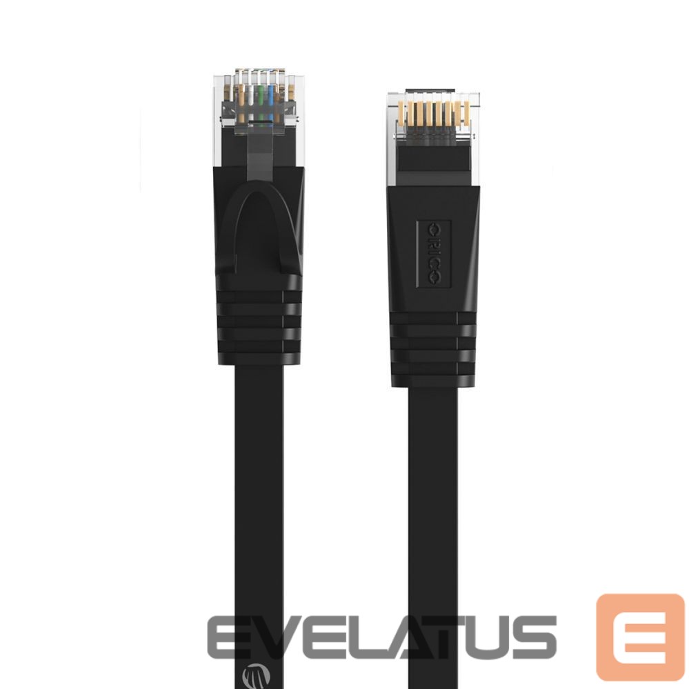 Cable Orico Orico PUG-C7B CAT7 10Gbps RJ45 Ethernet Network Cable Internet LAN Flat 3m - Black