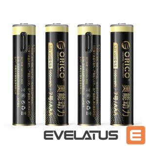 Accumulator Orico  Orico Ener-G EG7C lithium battery 1.5V 500mWh AAA USB-C rechargeable battery 4 pcs. 