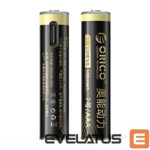 Accumulator Orico  Orico Ener-G EG7C AAA Lithium Battery 1.5V 500mWh USB-C Rechargeable Battery with Charging Cable 2 pcs. 