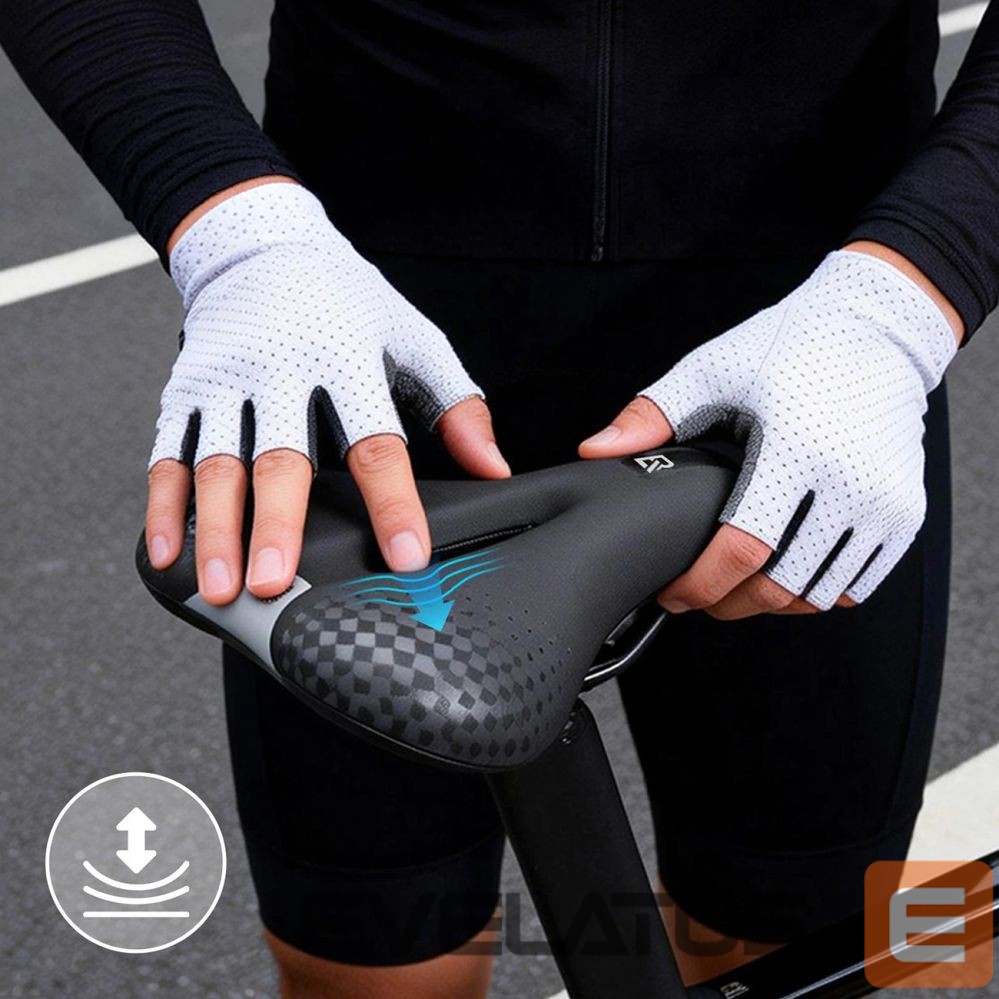 Bicycle accessory Rockbros Rockbros 6876 comfortable ergonomic bicycle saddle - black