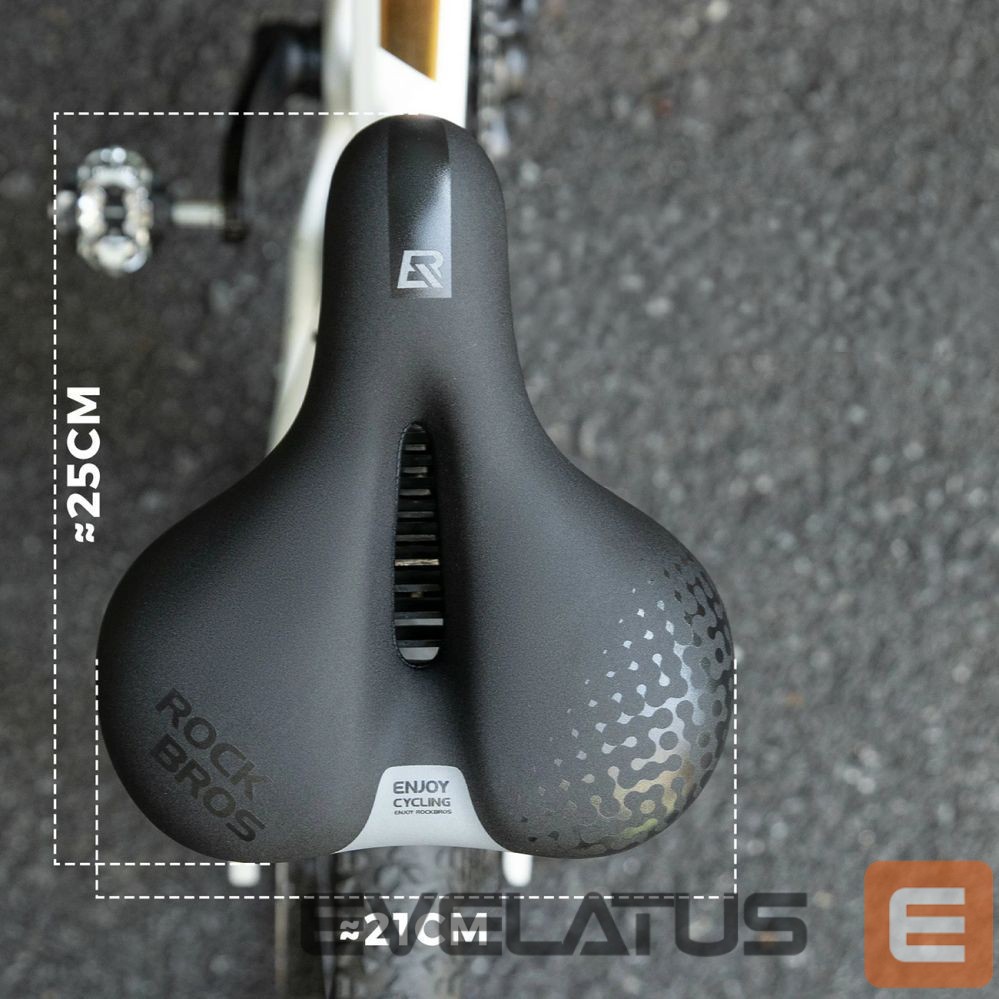 Bicycle accessory Rockbros Rockbros 6876 comfortable ergonomic bicycle saddle - black