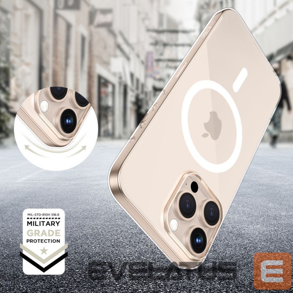 Back panel cover Tech-Protect Tech-Protect FlexAir MagSafe Case for iPhone 16e / 17e - Clear