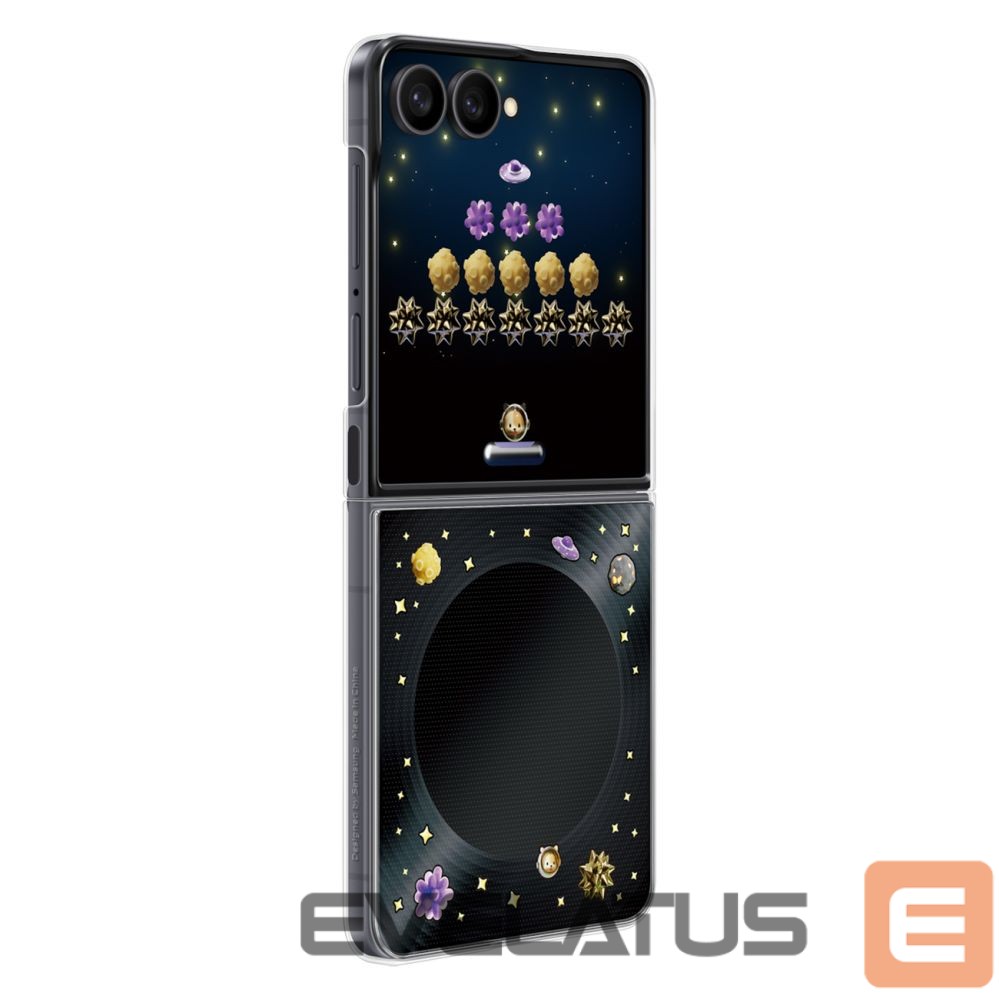 Back panel cover Samsung Samsung Flipsuit Case for Samsung Galaxy Z Flip 8 with Interactive LED Card - Black