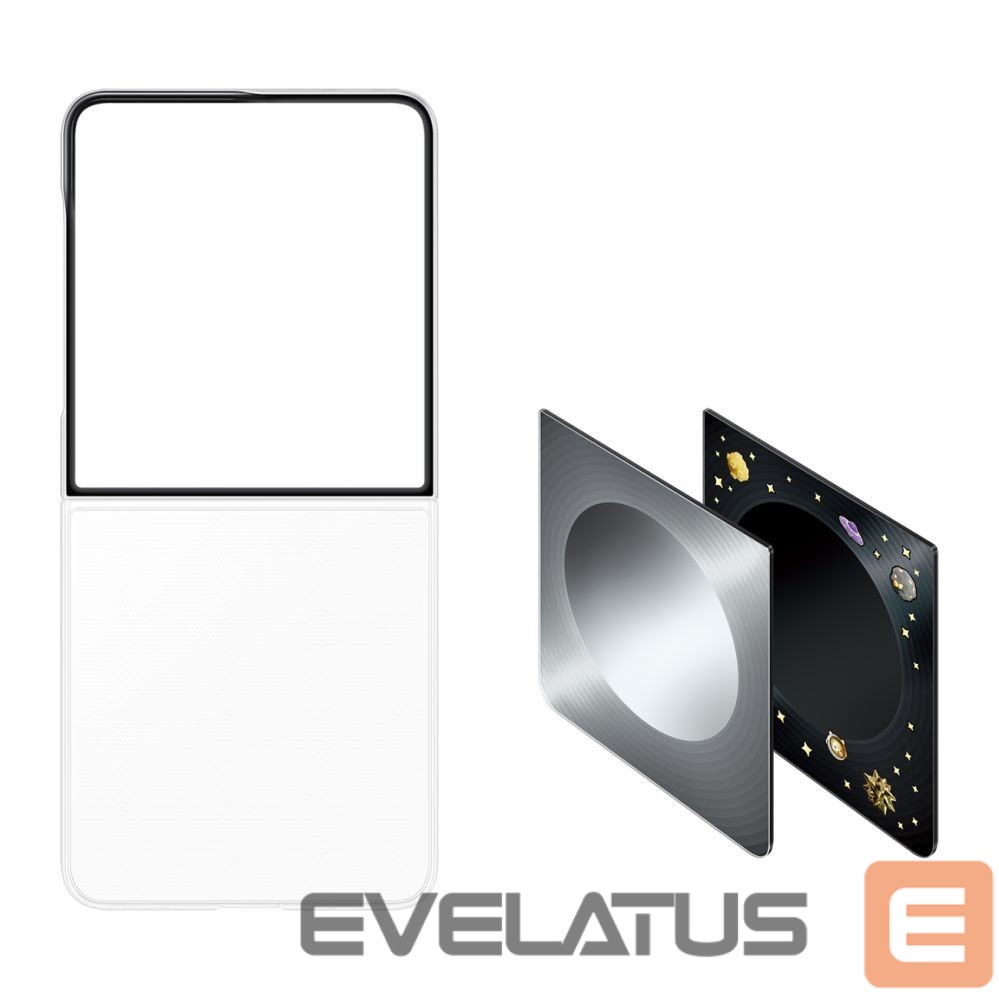 Back panel cover Samsung Samsung Flipsuit Case for Samsung Galaxy Z Flip 8 with Interactive LED Card - Black
