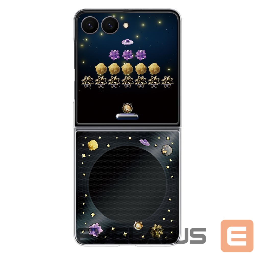 Back panel cover Samsung Samsung Flipsuit Case for Samsung Galaxy Z Flip 8 with Interactive LED Card - Black