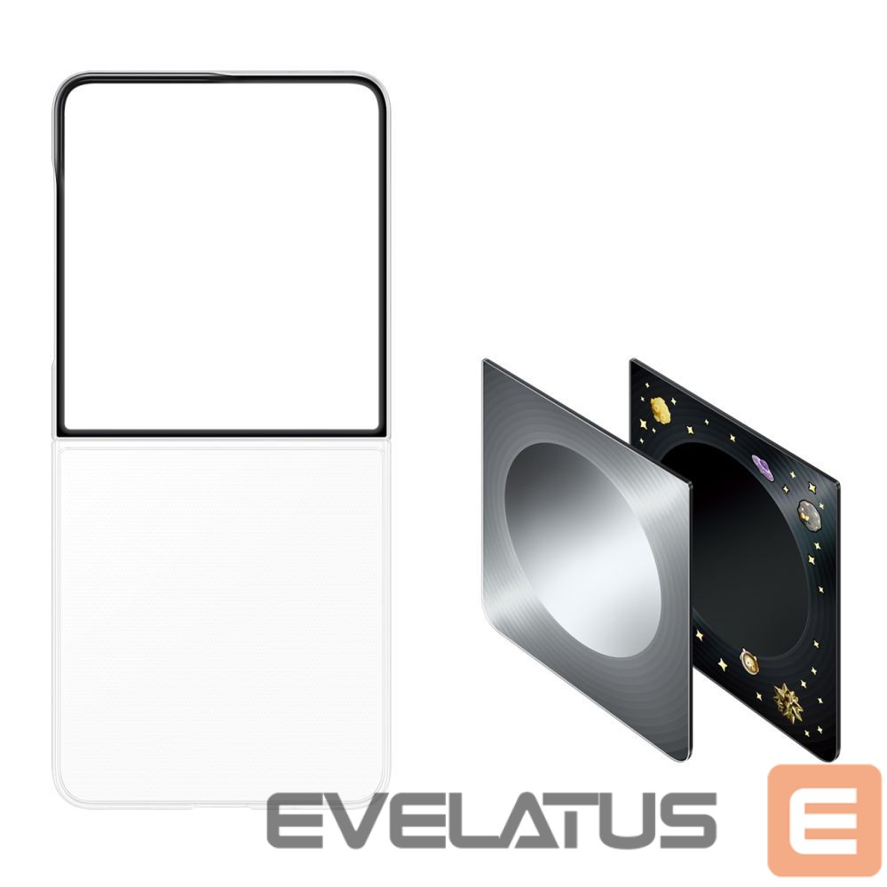 Back panel cover Samsung Samsung Flipsuit Case for Samsung Galaxy Z Flip 8 with Interactive LED Card - Gray