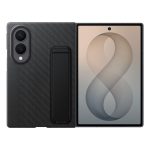 Back panel cover Samsung  Samsung Carbon Standing Case EF-XF971SBE for Samsung Galaxy Z Fold 8 with stand + 2 anti-reflective films - black 