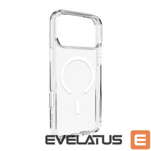 Back panel cover Puro  Puro Lite Mag TPU+PC Case Compatible with MagSafe for iPhone 17 Pro - Transparent with White Ring 
