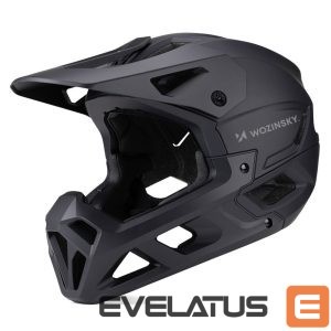 Bicycle accessory Wozinsky  Wozinsky Full Face Bike Helmet with Detachable Visor 60-62 cm - Black 