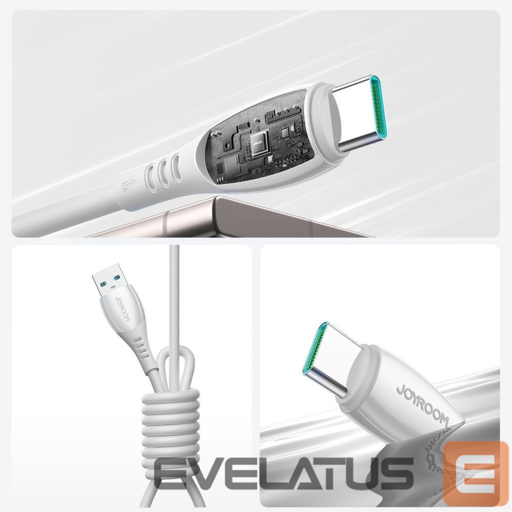 Cable Joyroom Joyroom S-A59 Vibrant Series 3A USB-A - USB-C cable 1.2m - white
