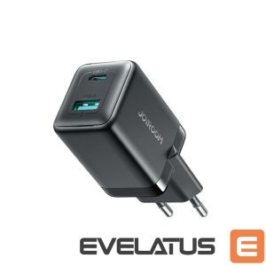 Adapter Joyroom  Joyroom JR-TG8 GaN 45W USB-C + USB-A Wall Charger - Black 