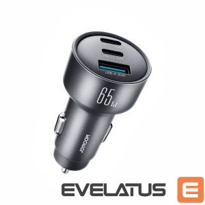 Adapter Joyroom  Joyroom JR-CCN19 65W 3-in-1 car charger Dark gray 