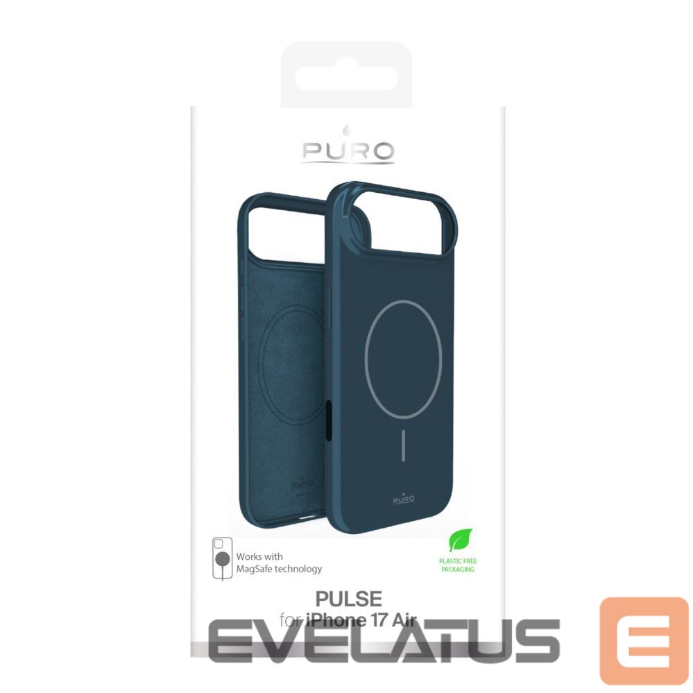 Back panel cover Puro Puro Pulse Protective Case for iPhone 17 Air Polycarbonate - Turquoise