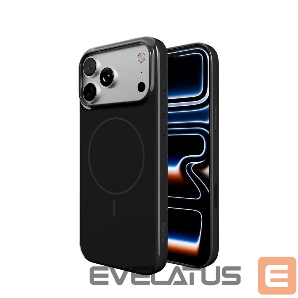 Back panel cover Puro Puro Pulse Protective Case for iPhone 17 Pro Max Polycarbonate - Black