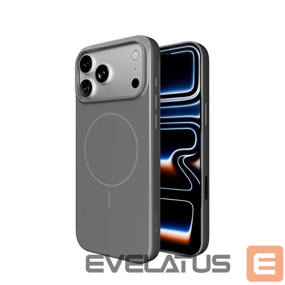 Back panel cover Puro Puro Pulse Protective Case for iPhone 17 Pro Max Polycarbonate - Gray