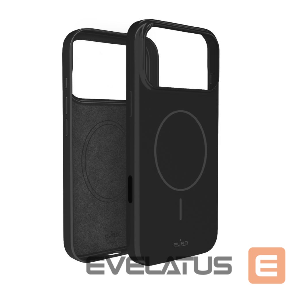 Back panel cover Puro Puro Pulse Protective Case for iPhone 17 Pro Polycarbonate - Black
