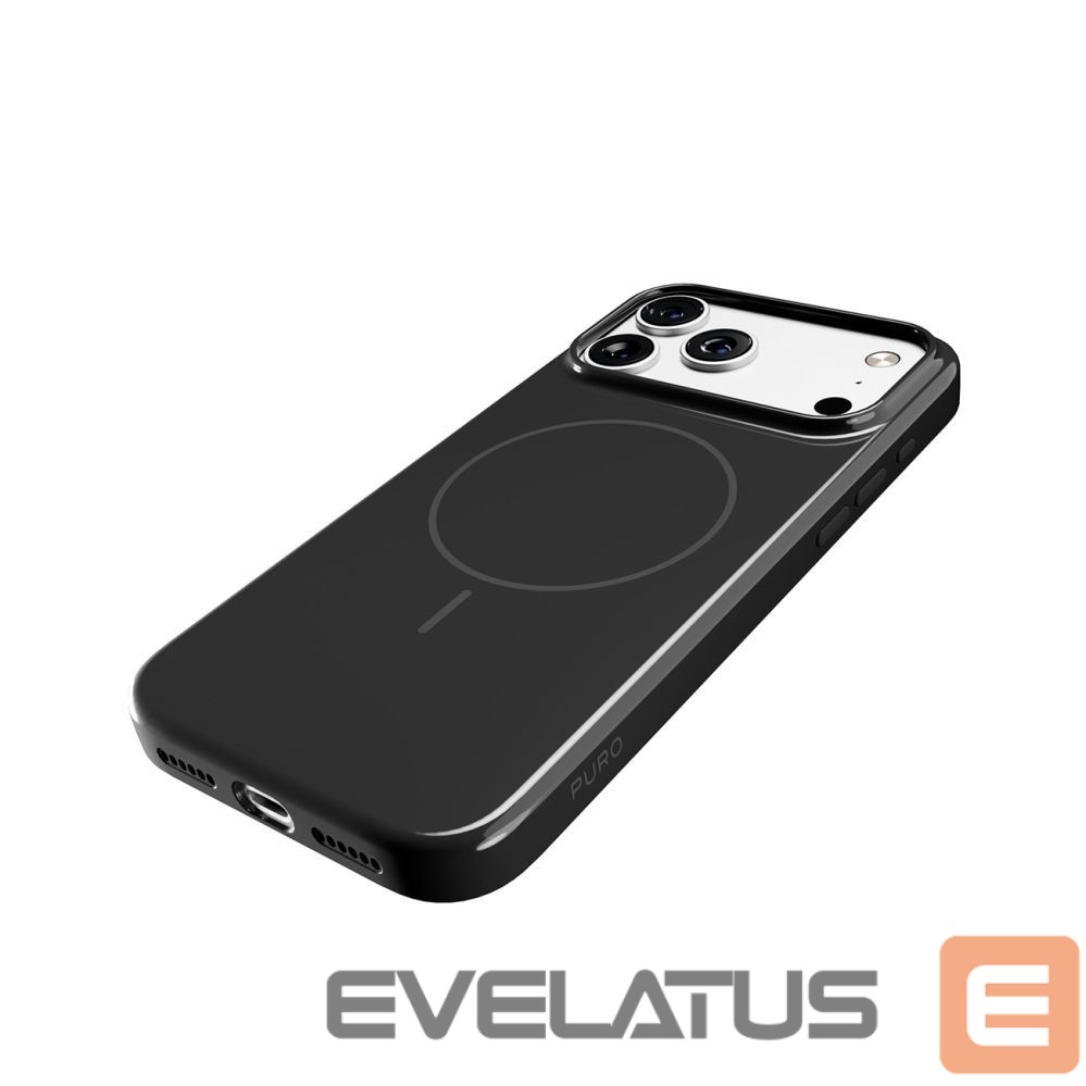 Back panel cover Puro Puro Pulse Protective Case for iPhone 17 Pro Polycarbonate - Black