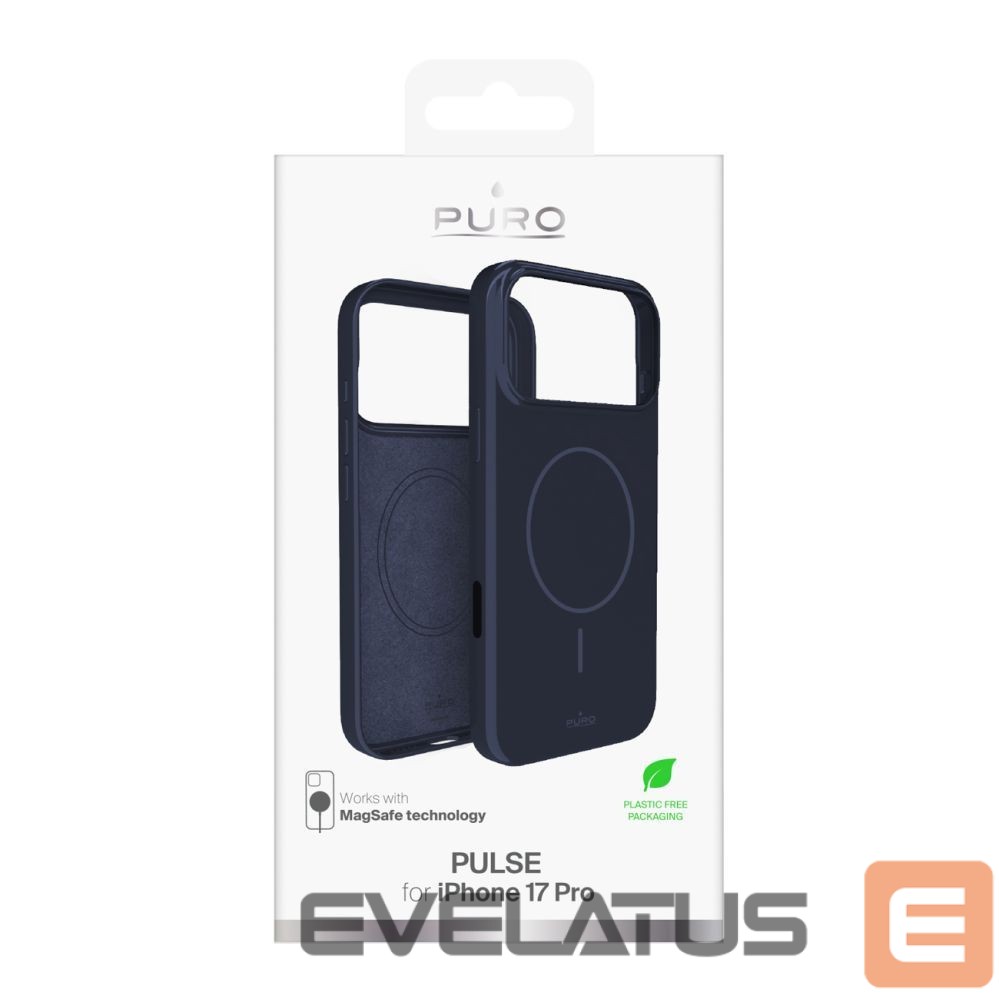 Back panel cover Puro Puro Pulse iPhone 17 Pro Polycarbonate Protective Case - Dark Blue