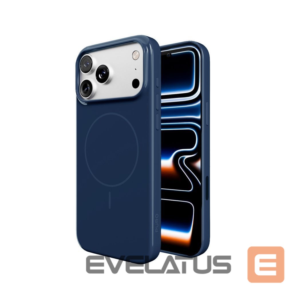Back panel cover Puro Puro Pulse iPhone 17 Pro Polycarbonate Protective Case - Dark Blue