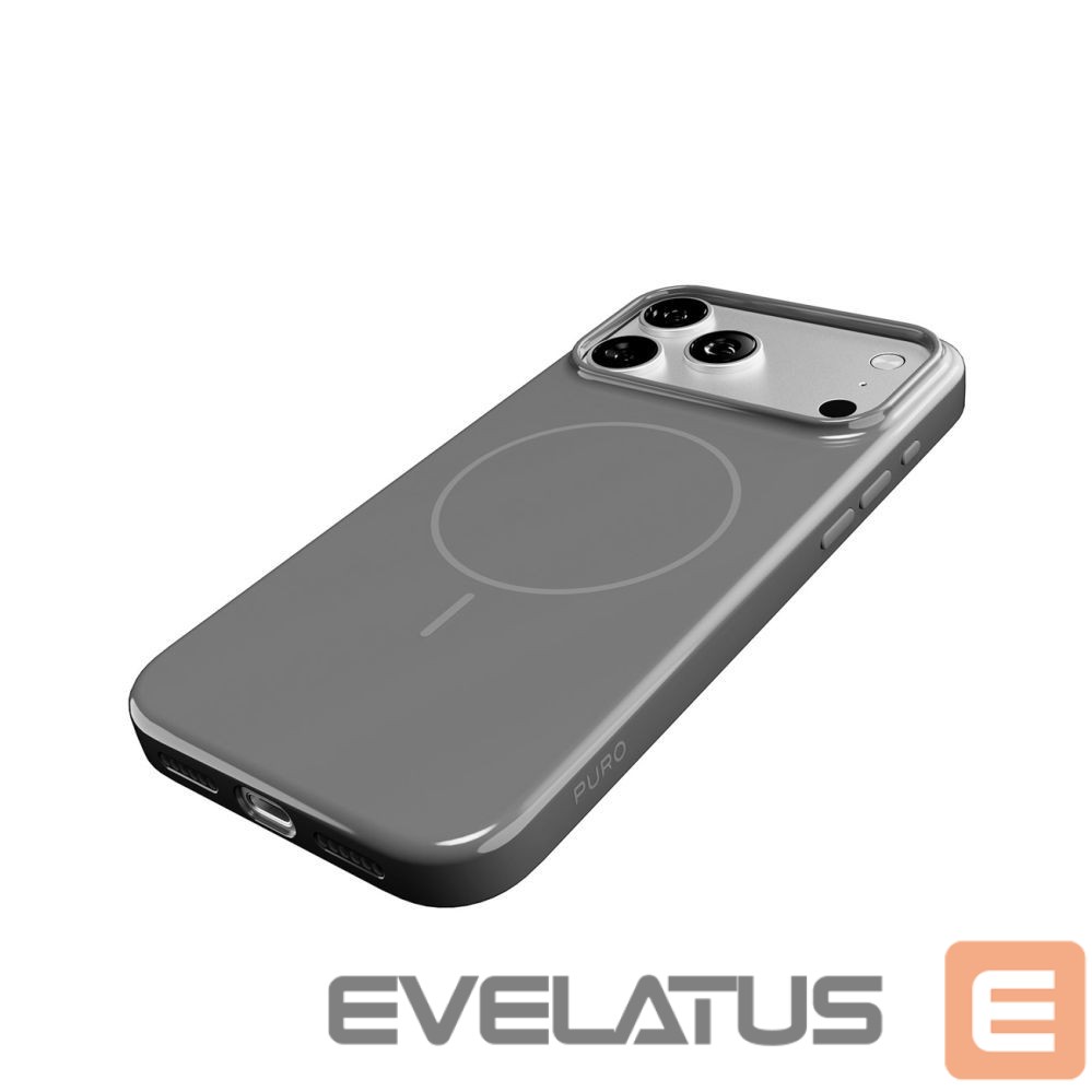 Back panel cover Puro Puro Pulse iPhone 17 Pro Polycarbonate Protective Case - Gray