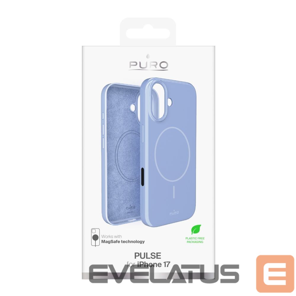 Back panel cover Puro Puro Pulse iPhone 17 polycarbonate protective case - blue