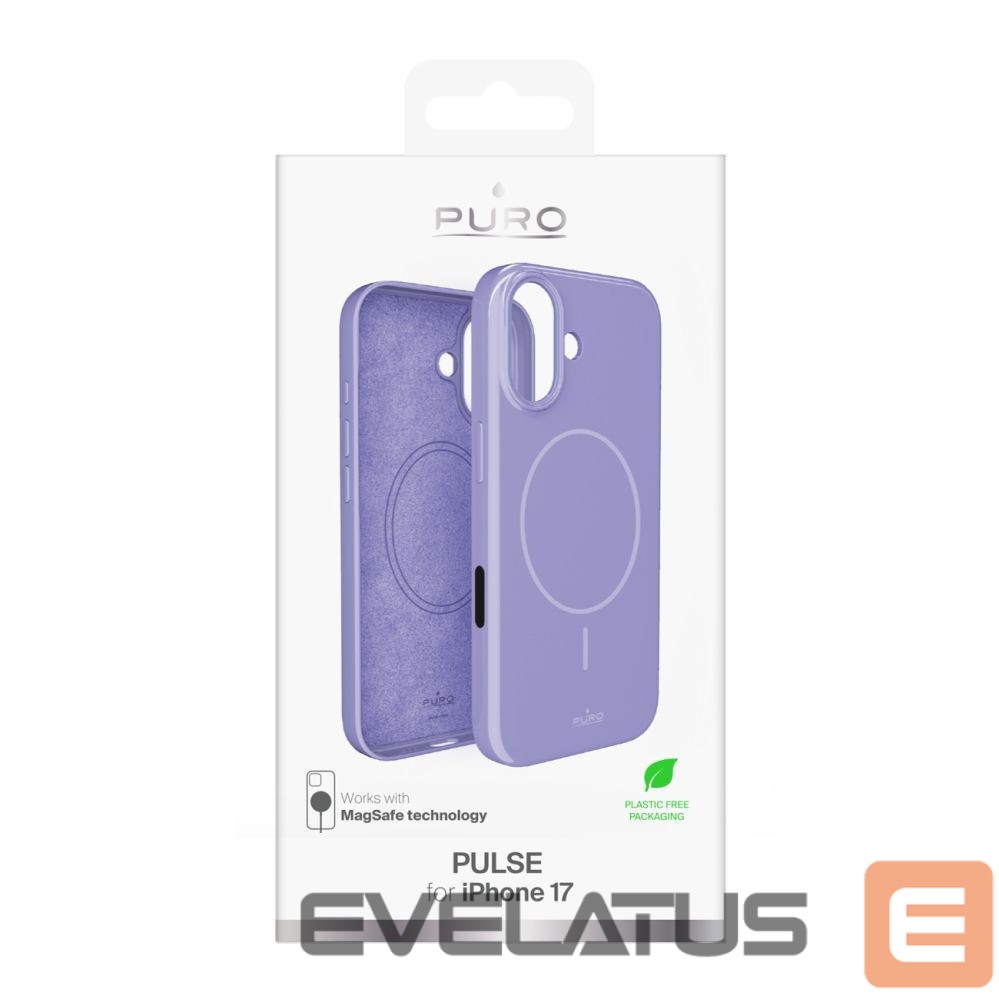 Back panel cover Puro Puro Pulse iPhone 17 Polycarbonate Protective Case - Purple