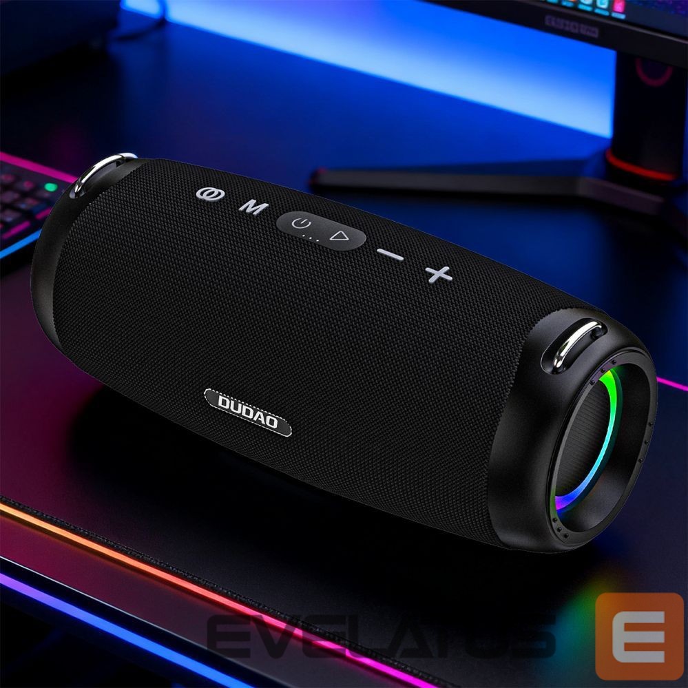 Bluetooth speakers Dudao Dudao Y21Pro Wireless Speaker with RGB Backlight Bluetooth 5.3 - Black