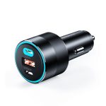 Adapter Choetech  Choetech fast car charger 130W 2xUSB-C + USB-A black (TC0011) 