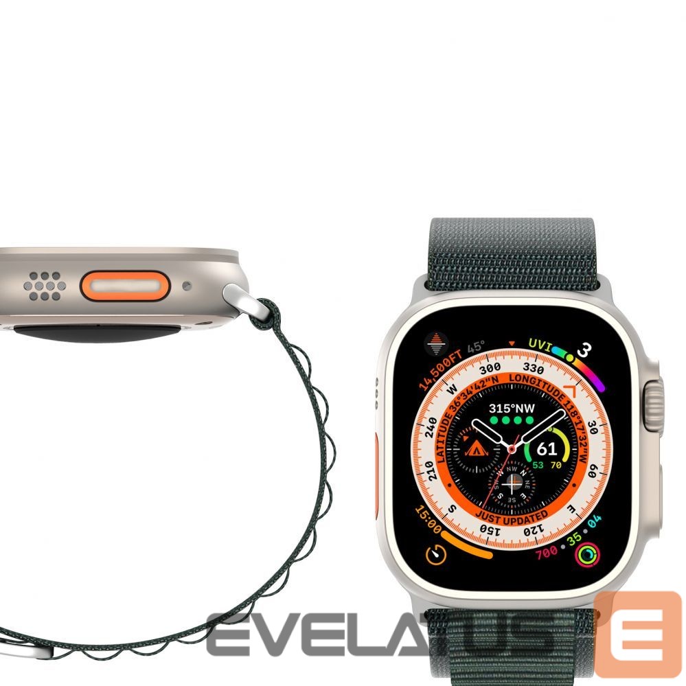 Back panel cover Dux Ducis - Sport strap with buckle for Apple Watch Ultra / 9 / 8 / 7 / 6 / SE / 5 / 4 / 3 / 2 / 1 (42, 44, 45, 49 mm) Dux Ducis Strap GS Version - green