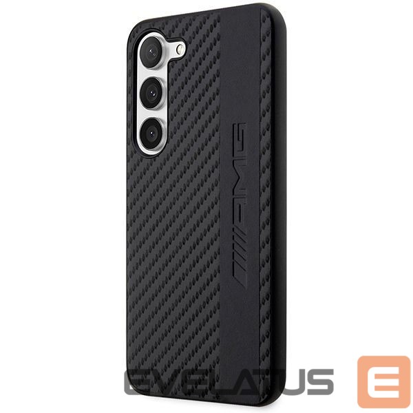 Back panel cover Mercedes-Benz AMG AMHCS23MBLSCA S23+ S916 black/black hardcase Carbon Stripe&Embossed