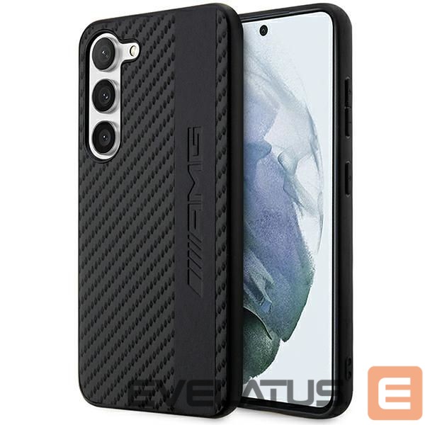 Back panel cover Mercedes-Benz AMG AMHCS23SBLSCA S23 S911 black/black hardcase Carbon Stripe&Embossed