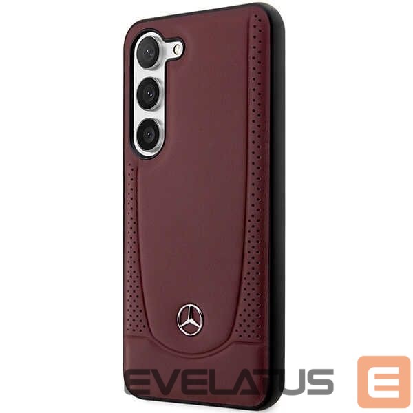 Back panel cover Mercedes-Benz Mercedes MEHCS23MARMRE S23+ S916 red/red hardcase Leather Urban Bengale